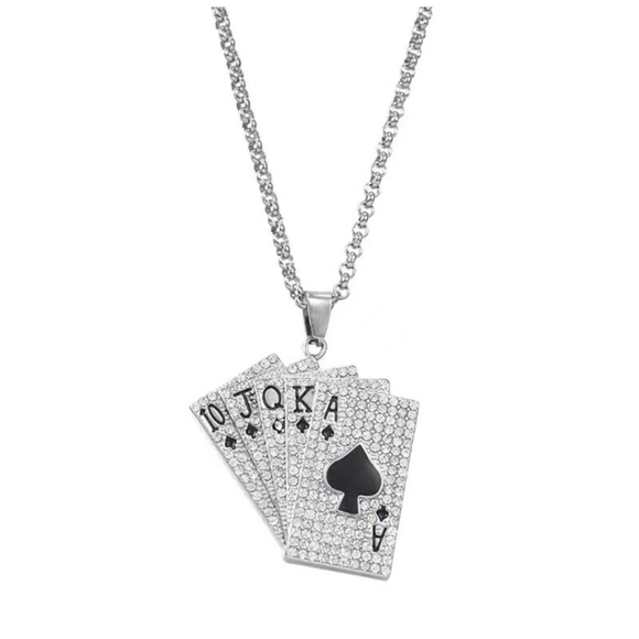 Gold Playing Card Jewelry Set - Picture 13 of 14